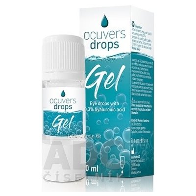 Ocuvers drops Gel očné kvapky na báze hyaluronátu sodného 0,3% 10 ml