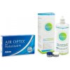 Alcon Air Optix Plus Hydraglyde (6 šošoviek) + Solunate Multi-Purpose 400 ml s puzdrom Dioptrie: 3.75, Zakrivenie: 8.6, Priemer: 14.2