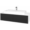 Dreja Kúpeľňová skrinka MODULE SZZ12 120 umývadlo Glance - N01 Biela lesk / N03 Graphite