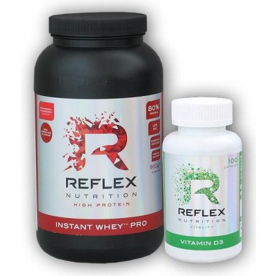Reflex Nutrition Instant Whey PRO 900g + Vitamin D3 100 cps - Banán