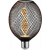 Paulmann LED světelný zdroj METALLIC GLOW GLOB černý Helix E27 3,5W 110lm 1800K 230V