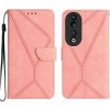 Peňaženkové puzdro Stitching na Honor 90 - Ružová