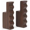 Ferm Living Vešiaky Unda set 2 ks, dark brown