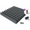 Mega Acoustic PA-PMK7 50x50 Room SET Dark Grey Absorpčný penový panel