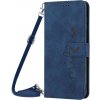 VSETKONAMOBIL 51436 ART SMILE Peňaženkový kryt so šňúrkou Motorola Edge 30 Fusion modrý