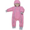 ESITO Rostoucí zimní softshellová kombinéza Snow antique pink