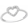 all4Silver Strieborný prsteň Srdiečko M33908 A4S