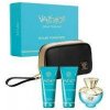 Versace Dylan Turquoise EDT 100 ml + telové mlieko 100 ml + sprchový gél 100 ml + kosmetická taška darčeková sada