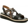 Tamaris Comfort 8-58707-42 čierne dámske nadmerné sandále - EU 44
