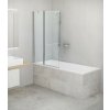 ROTH TV2 100cm vaňová zástena otváracia, profil brillant, sklo transparent, 732-9700000-00-02