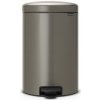 Pedálový odpadkový kôš NEWICON 20 l, platina, Brabantia