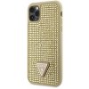 Púzdro Guess Rhinestones Triangle Metal Logo iPhone 11 Pro Gold