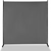 Paraván do izby 181x181,5x50 cm, jednodielna izbová priečka, sivá