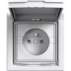 Schneider Electric Asfora Zásuvka 230V, IP44, s detskými clonkami a vekom, biela