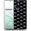 Picasee silikónový čierny obal pre Honor 70 - Separ - White On Black