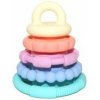Jellystone Designs Skladacia pyramída s hryzátkami, pastelová