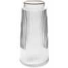 VÁZA SKLO ČÍRA D14H28CM