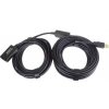 PremiumCord USB 2.0 repeater a prodlužovací kabel A/M-A/F 10m KU2REP10