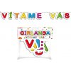 RAPPA Girlanda papierová Vítame Vás
