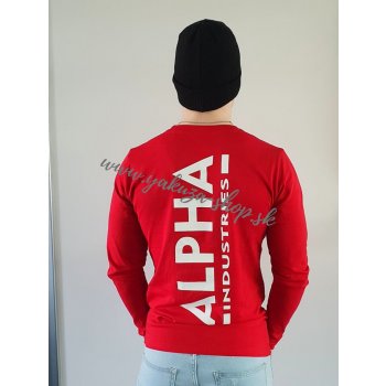 Alpha Industries Back Print Heavy LS pánske tričko s dlhým rukávom speed  red červené od 36,82 € - Heureka.sk