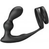 Pretty Love Marshall Penis Ring with Vibrating Anal Plug & Remote Control Black
