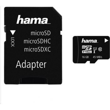 Hama microSDHC 16GB class 10 + adapter 114992