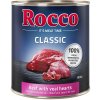 Výhodné balenie Rocco Classic 24 x 800 g - hovädzie s teľacími srdiečkami