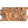 3D PVC umývateľný prírodný kameň červenohnedý 980 x 498 cm