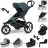 Set 10v1 Thule Urban Glide 3 Dark Slate s magnetickou sponou + madlo + vanička Black + pláštenky a moskytiéry Thule + Autosedačka Thule Maple Black s ISOFIX základňou Thule Alfi a adaptéry