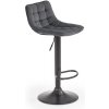 Halmar Barová stolička Kinsley, sivá / čierna