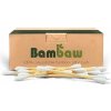 Bambaw, vatové tyčinky do uší, bambusové, 200 ks
