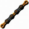 Reťaz KMC DLC SL 11 oranžová/čierna v krabici 118 článkov.
