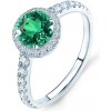 Zásnubný prsteň This is Love: biele zlato, smaragd - TIL-3-SZM-B SAVICKI