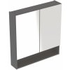 Geberit Selnova Square skrinka 58.8x17x85 cm so zrkadlom láva 501.265.00.1