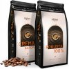 Zrnková káva zmes kávových zŕn SKIMACOFFEE sada 2x1 kg crema&aroma/robusta 100 % SkimaCoffee 2000 g