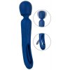 Sweet Smile 2in1 Wand with Flicking Tongue Blue
