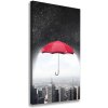 Vertikálny foto obraz na plátne Dáždnik nad mestom 50x100 cm