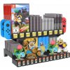 JYS Organizér / Herní stojan pro GAME BOY / SNES / N64 / NES / FC / SFC / HVC-MR / NDS3 / 3DS a konzole pro Nintendo Switch / Switch OLED / NS198