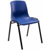 Design-Shop Stohovateľná plastová stolička Nowra - Modrá