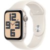 Apple Watch SE (2024) 44mm Hviezdne biely hliník s hviezdne bielym športovým remienkom M/L (MXEV3QC/A)