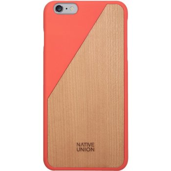 Púzdro NATIVE UNION iPhone 6 Plus Clic Wooden Coral Red