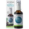 Viridian Elderberry Throat Spray Organic Sprej pri bolesti v krku a kašli Bio 50ml