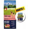 ONTARIO Adult Large Beef & Rice 12 kg + 2,25 kg GRATIS