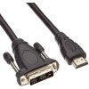 PremiumCord kábel HDMI na DVI M/M, prepojovací, 3,0m 8592220000363