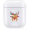 AppleKing tvrdý transparentný obal pre AirPods 1 / 2 - vianočný sob - možnosť vrátiť tovar ZADARMO do 30tich dní
