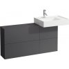 Laufen Kartell Skrinka pod umývadlo 120x27x61 cm, bridlicovo sivá H4082920336421
