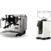Rocket Espresso Bicocca, chrome + Eureka Mignon Silenzio, BL white