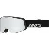 Okuliare 100% SNOWCRAFT S HiPER Goggle Black/Silver - Mirror Silver Lens uni