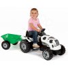 Smoby traktor pre deti Bull Kravička 33352 bielo-čierny