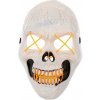 Verk Desivá svietiaca maska lebka bieložltá 51077